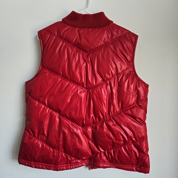 Vintage Old Navy Red Puffer Vest Size XL - Picture 4 of 6